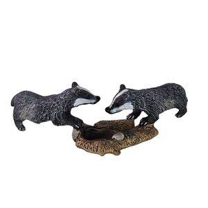 Schleich Badger Cubs #14651 Animal Figure Wildlife Collectible Toy